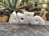 Hand Made White Marble Cigarette Snuffer - sold per item - From Namibia