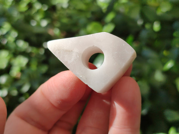 Hand Made White Marble Cigarette Snuffer - sold per item - From Namibia