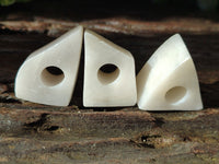 Hand Made White Marble Cigarette Snuffer - sold per item - From Namibia