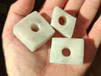 Hand Made White Marble Cigarette Snuffer - sold per item - From Namibia