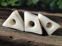 Hand Made White Marble Cigarette Snuffer - sold per item - From Namibia