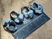 Polished Snowflake Obsidian Oval Pendants - Sold Per Item - From Mexico