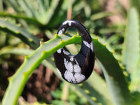 Polished Snowflake Obsidian Oval Pendants - Sold Per Item - From Mexico