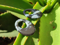 Polished Snowflake Obsidian Oval Pendants - Sold Per Item - From Mexico