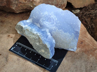 Natural Blue Lace Agate Geode Specimens x 2 From Nsanje, Malawi