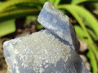 Natural Blue Lace Agate Geode Specimens x 2 From Nsanje, Malawi