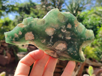 Polished On One Side Emerald Mtorolite Plates x 4 From Mutorashanga, Zimbabwe