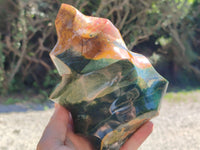 Polished Ocean Jasper Flame x 1 From Madagascar