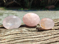 Polished Rose Quartz Palm Stones x 20 From Ambatondrazaka, Madagascar