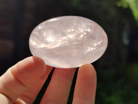 Polished Rose Quartz Palm Stones x 20 From Ambatondrazaka, Madagascar