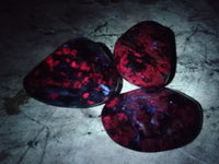 Polished Ruby Corundum In Chrome Verdite Free Forms x 12 From Zimbabwe