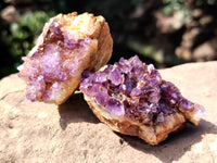 Natural Amethystos Amethyst Plates x 35 From Kwaggafontein, South Africa