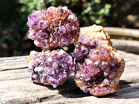 Natural Amethystos Amethyst Plates x 35 From Kwaggafontein, South Africa