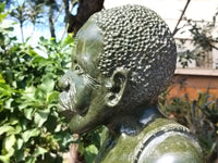 Hand Made Green Verdite Bushman Sculpture x 1 From Zimbabwe