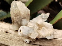 Natural Drusy Quartz Coated Calcite Pseudomorp Crystals x 20 From Lesotho