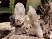 Natural Drusy Quartz Coated Calcite Pseudomorp Crystals x 20 From Lesotho