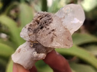 Natural Drusy Quartz Coated Calcite Pseudomorp Crystals x 20 From Lesotho