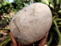 Polished Dendritic Agate Standing Free Forms x 2 From Madagascar