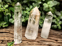 Polished Clear Quartz Crystals x 6 From Madagascar