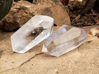 Polished Double Terminated Clear Quartz Crystals x 6 From Madagascar