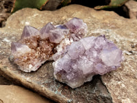 Natural Amethyst Spirit Quartz Clusters x 6 From Boekenhouthoek, South Africa