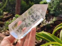 Polished Clear Quartz Points x 3 From Madagascar