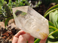 Polished Clear Quartz Points x 3 From Madagascar