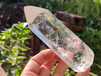 Polished Clear Quartz Points x 3 From Madagascar