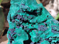 Natural Silky Malachite Specimens x 2 From Kasompe, Congo