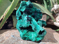 Natural Silky Malachite Specimens x 2 From Kasompe, Congo