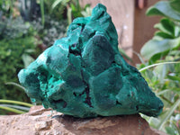 Natural Silky Malachite Specimens x 2 From Kasompe, Congo