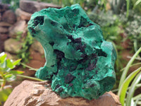 Natural Silky Malachite Specimens x 2 From Kasompe, Congo