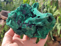 Natural Silky Malachite Specimens x 2 From Kasompe, Congo