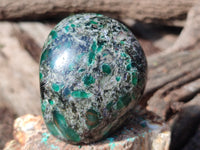 Polished Emerald Mica In Matrix Standing Free Forms x 6 From Mutoko, Zimbabwe