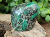 Polished Emerald Mica In Matrix Standing Free Forms x 6 From Mutoko, Zimbabwe