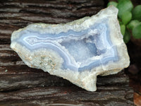 Polished Blue Lace Agate Geodes x 12 From Nsanje, Malawi