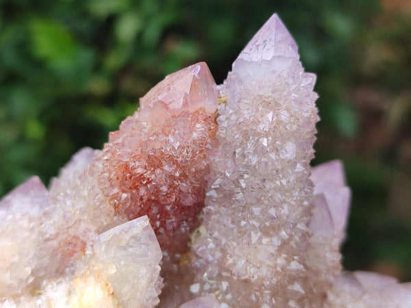 Natural Amethyst Spirit Quartz Clusters x 2 From Boekenhouthoek, South Africa