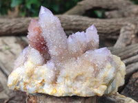 Natural Amethyst Spirit Quartz Clusters x 2 From Boekenhouthoek, South Africa