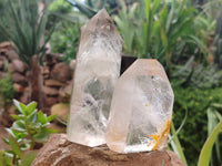 Polished Clear Quartz Crystals x 4 From Madagascar