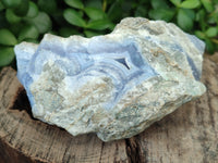 Natural Blue Lace Agate Geode Specimens x 4 From Nsanje, Malawi