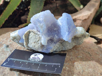 Natural Blue Lace Agate Geode Specimens x 4 From Nsanje, Malawi