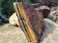 Natural Tigers Eye Specimens x 2 From Prieska, South Africa