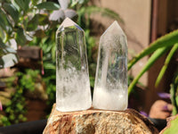 Polished Clear Quartz Crystals x 12 From Madagascar