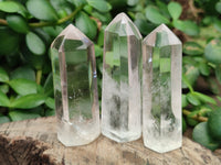 Polished Clear Quartz Crystals x 12 From Madagascar