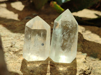 Polished Clear Quartz Crystals x 12 From Madagascar