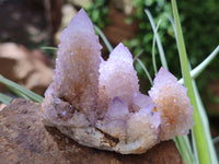 Natural Amethyst Spirit Quartz Clusters x 6 From Boekenhouthoek, South Africa