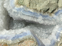 Natural Blue Lace Agate Geode Specimens x 2 From Nsanje, Malawi