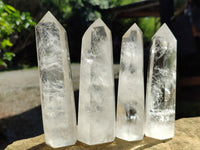 Polished Clear Quartz Crystals x 6 From Madagascar