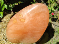 Polished Orange Twist Calcite Standing Free Forms x 2 From Madagascar