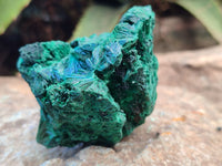 Natural Silky Malachite Specimens x 5 From Kasompe, Congo